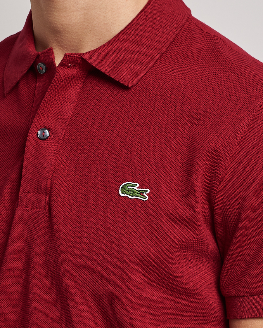 Herre | Polotrøjer | Lacoste | Slim Fit Polo Piké Bordeaux