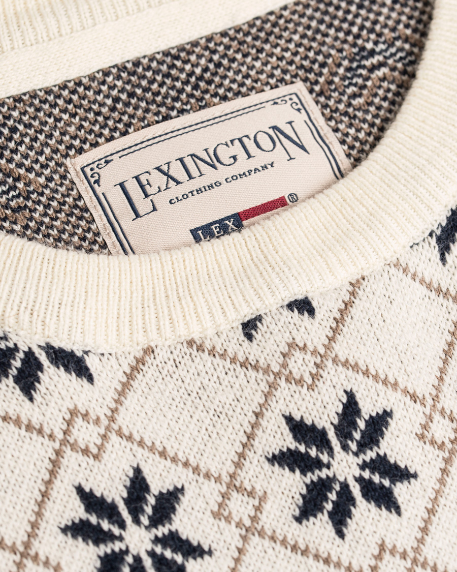 Herre | Trøjer | Lexington | Paul Jaquard Sweater Shell White