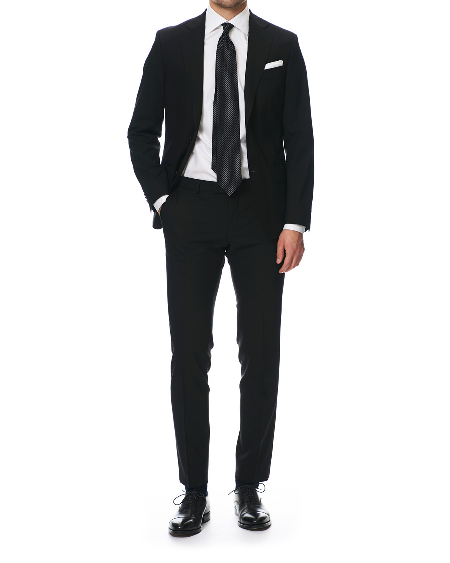 Herre | Bukser | Oscar Jacobson | Damien Trousers Super 120's Wool Black