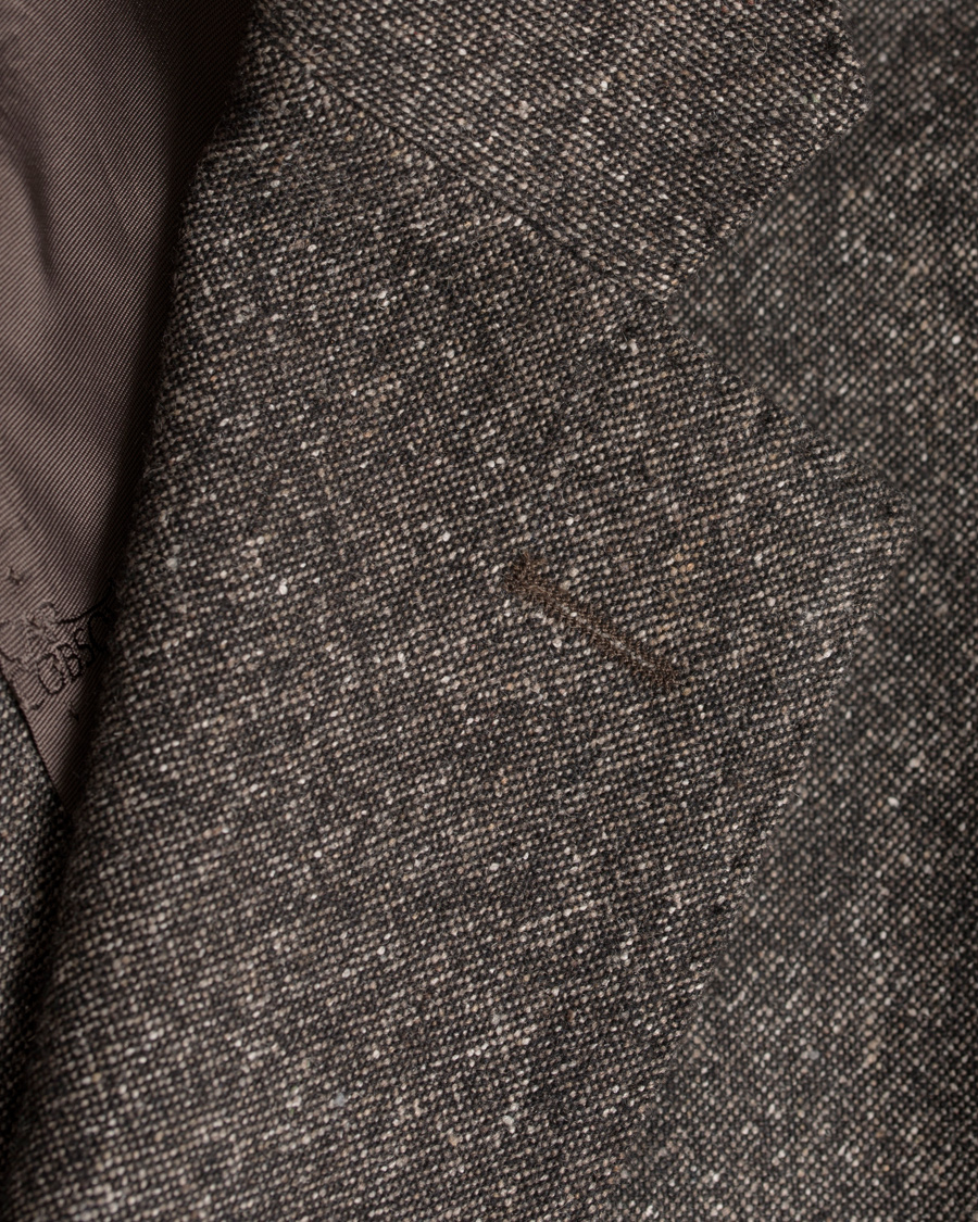 Herre | Blazere & jakker | Oscar Jacobson | Einar Lambswool Blazer Dark Brown 50