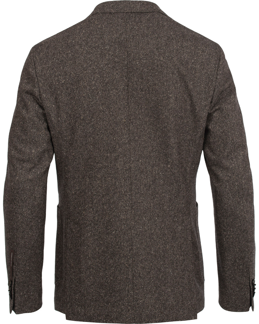 Herre | Blazere & jakker | Oscar Jacobson | Einar Lambswool Blazer Dark Brown 50