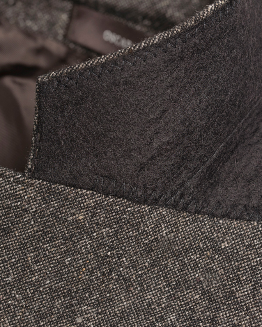 Herre | Blazere & jakker | Oscar Jacobson | Einar Lambswool Blazer Dark Brown 50