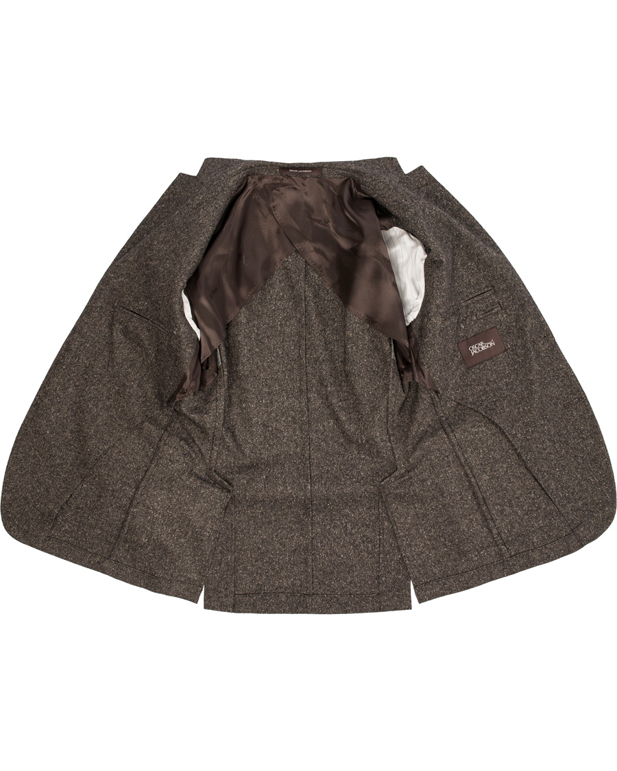 Herre | Blazere & jakker | Oscar Jacobson | Einar Lambswool Blazer Dark Brown 50