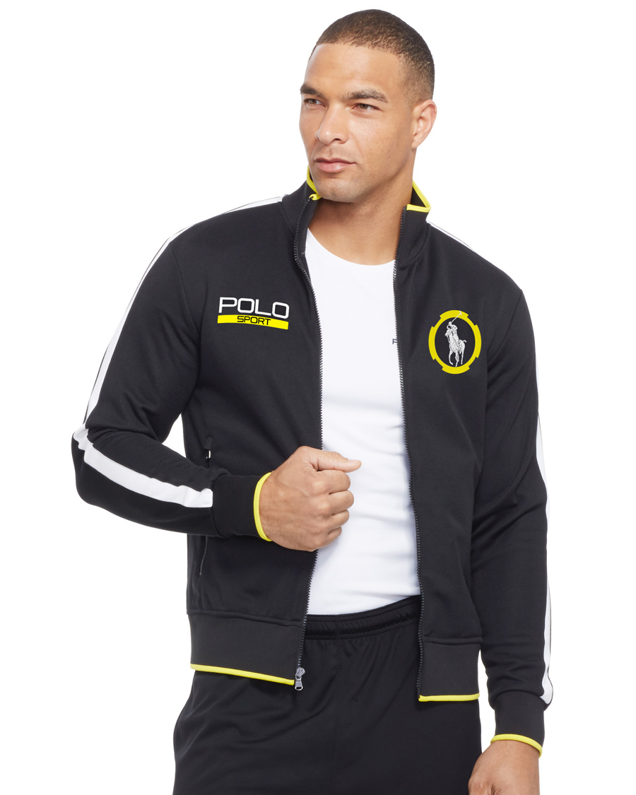 Herre | Trøjer | Polo Sport Ralph Lauren | Track Fleece Zip Jacket Polo Black