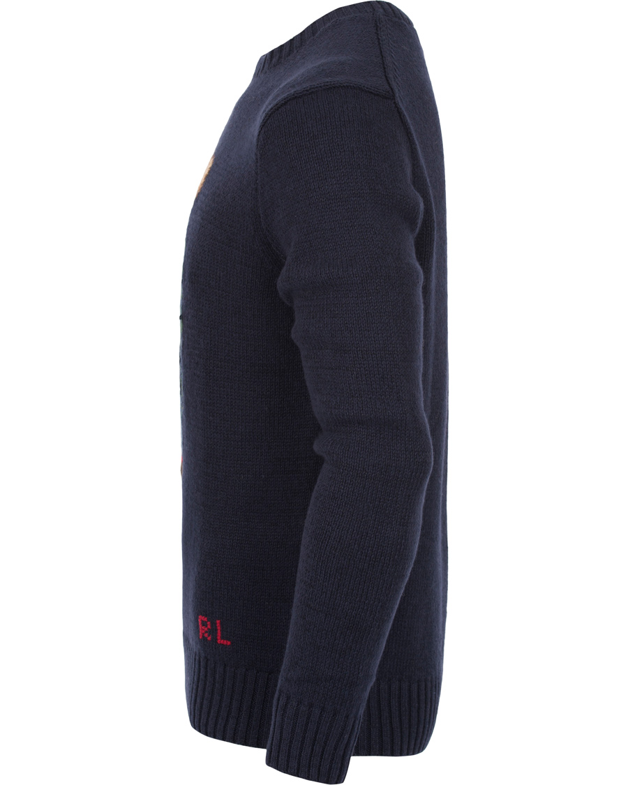 Herre | Trøjer | Polo Ralph Lauren | Cotton Knit Bear Sweater Blue