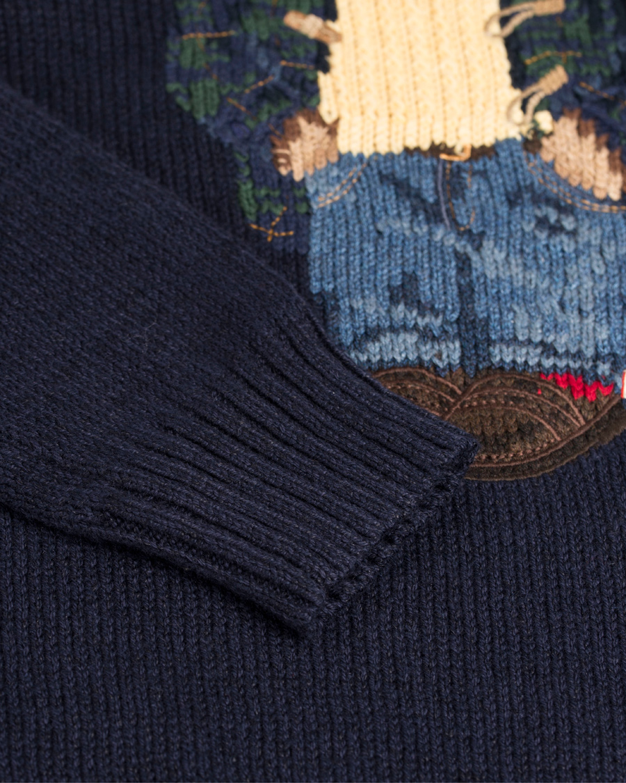 Herre | Trøjer | Polo Ralph Lauren | Cotton Knit Bear Sweater Blue