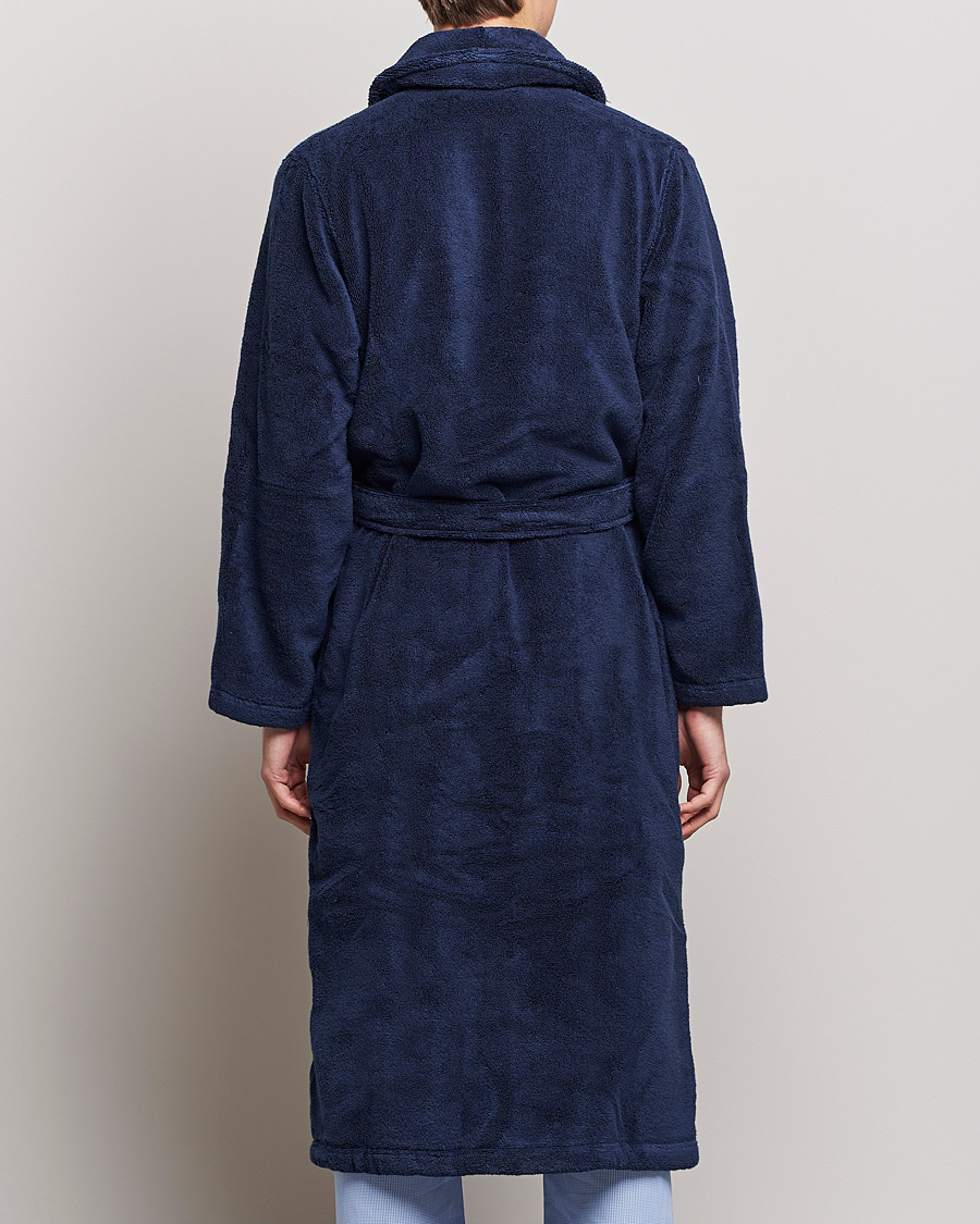 skræmt Erobre Nathaniel Ward Polo Ralph Lauren Shawl Robe Navy - CareOfCarl.dk