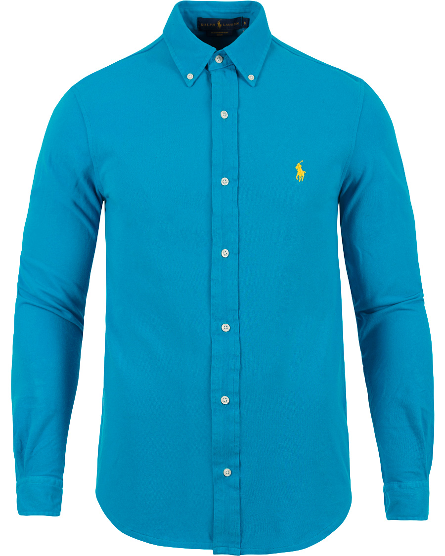 Herre | Skjorter | Polo Ralph Lauren | Featherweight Jersey Shirt Atomic Blue