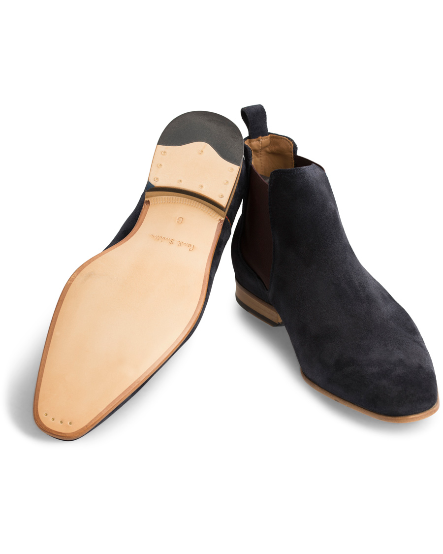 Herre | Paul Smith Shoe Falconer Chelsea Boot Suede Navy | Paul Smith Shoe | Falconer Chelsea Boot Suede Navy