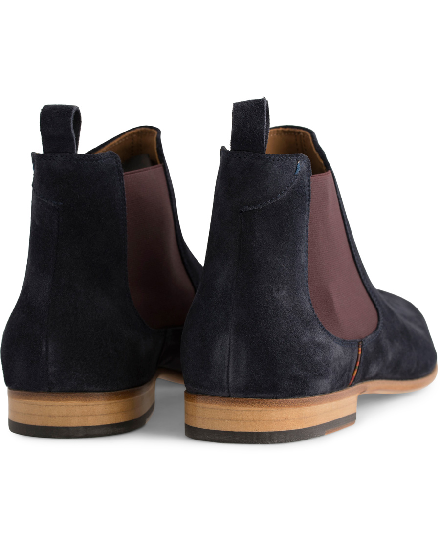 Herre | Paul Smith Shoe Falconer Chelsea Boot Suede Navy | Paul Smith Shoe | Falconer Chelsea Boot Suede Navy