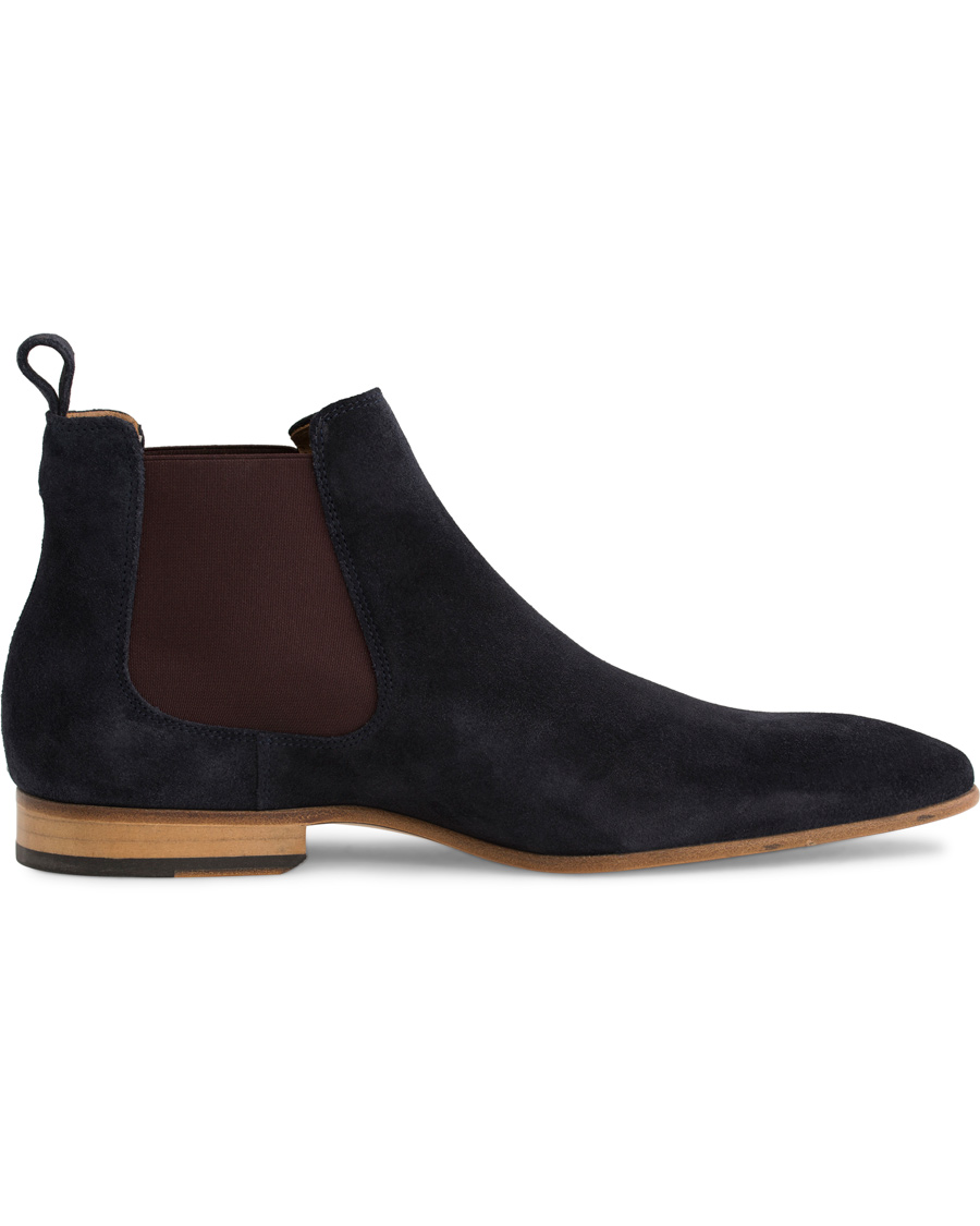 Herre | Paul Smith Shoe Falconer Chelsea Boot Suede Navy | Paul Smith Shoe | Falconer Chelsea Boot Suede Navy