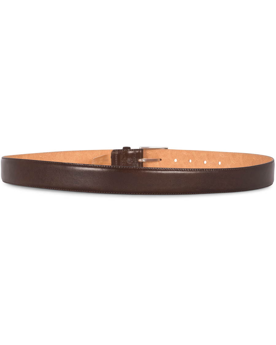 Herre | Morris Heritage Leather 3,5 cm Belt Dark Brown | Morris Heritage | Leather 3,5 cm Belt Dark Brown
