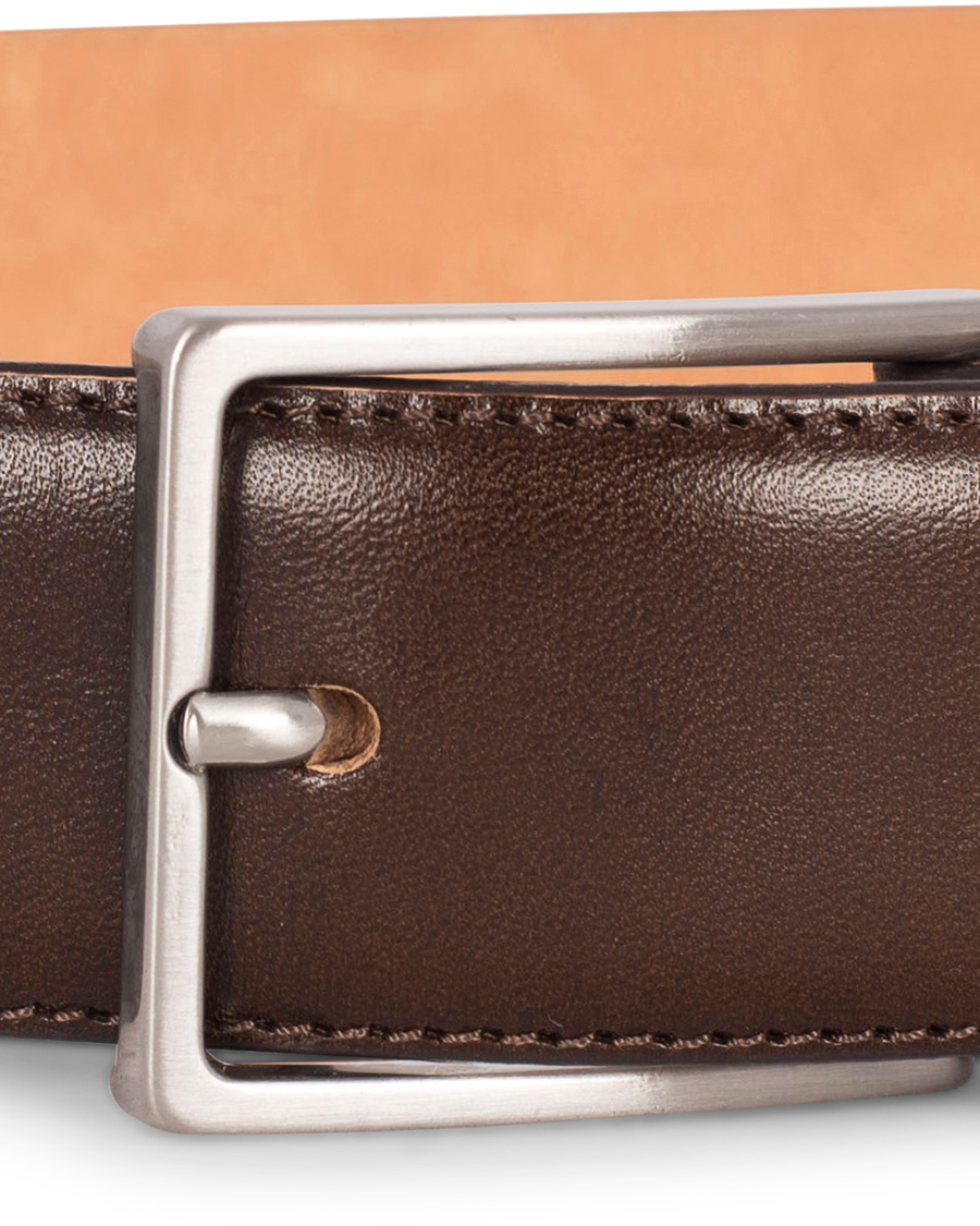 Herre | Morris Heritage Leather 3,5 cm Belt Dark Brown | Morris Heritage | Leather 3,5 cm Belt Dark Brown