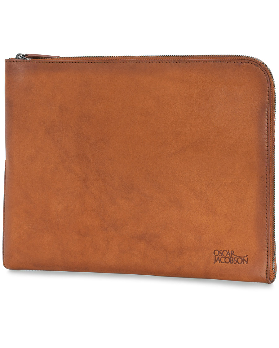 Herre | Oscar Jacobson Leather Document Case Brown | Oscar Jacobson | Leather Document Case Brown