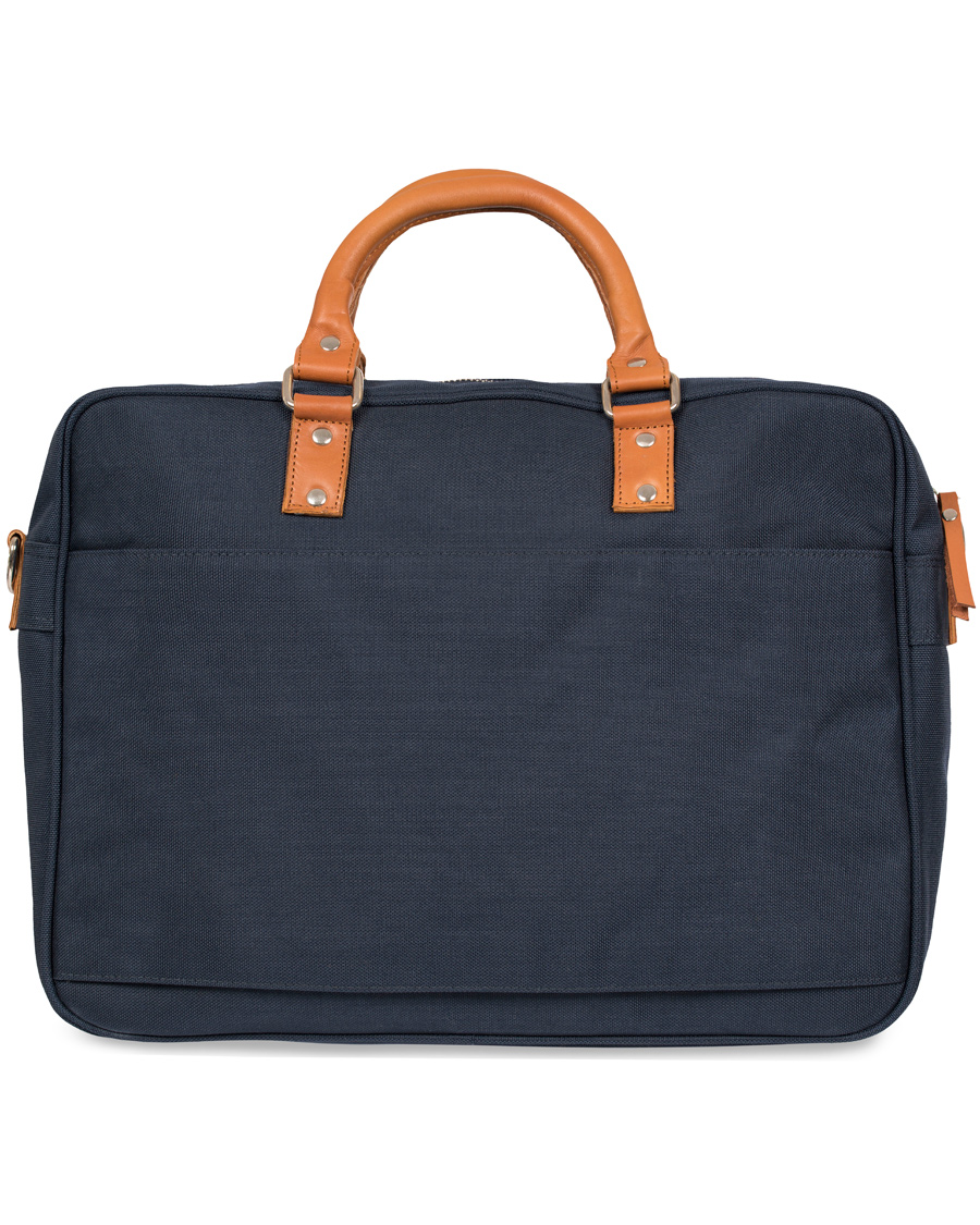 Herre | Sandqvist Pontus Canvas Laptop Bag Blue | Sandqvist | Pontus Canvas Laptop Bag Blue