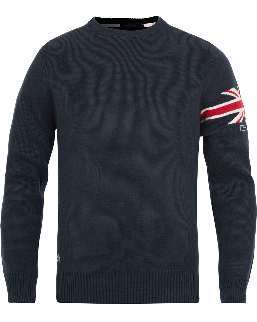 Herre | Trøjer | Henri-Lloyd | Henri Lloyd Arley Regular Crew Neck Knit Sweater Navy