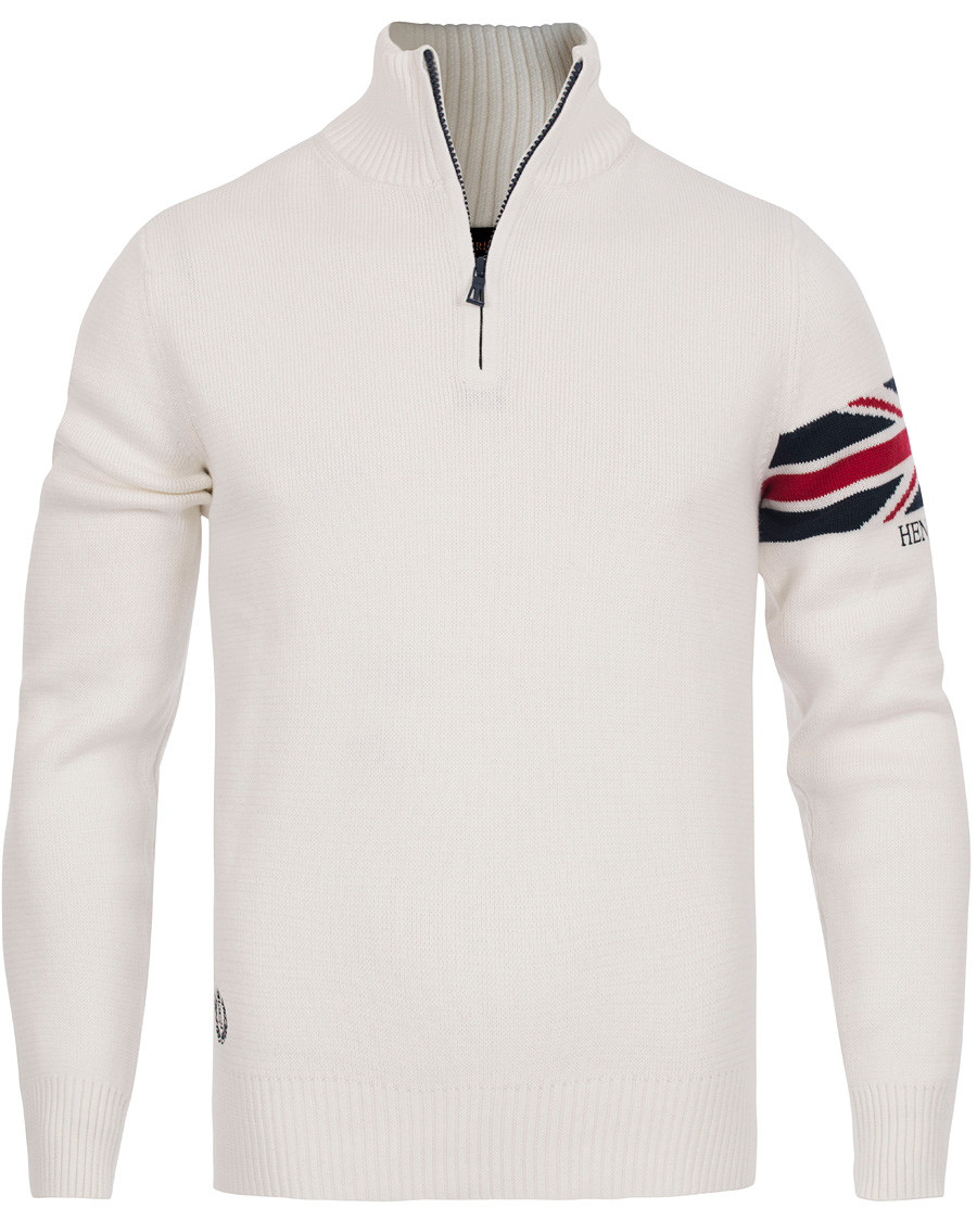 Herre | Trøjer | Henri-Lloyd | Henri Lloyd Arley Regular Half Zip Knit Sweater Surf