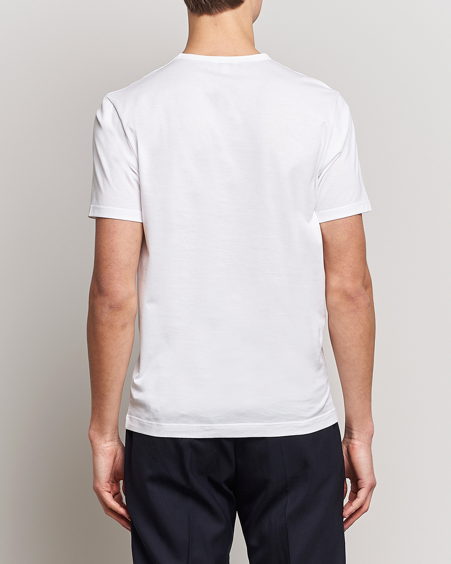 Herre | T-Shirts | Sunspel | Crew Neck Q82 Cotton T-Shirt White