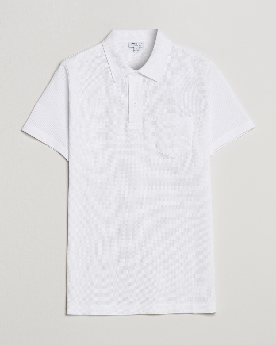 Herre |  | Sunspel | Riviera Polo Shirt White