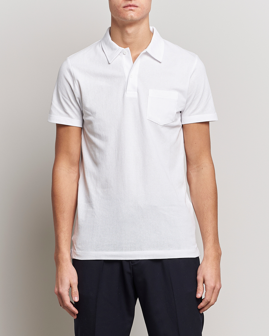 Herre |  | Sunspel | Riviera Polo Shirt White