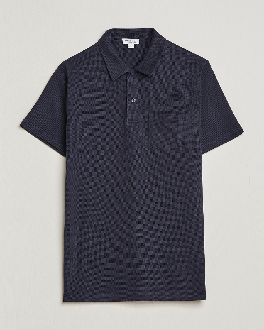 Herre |  | Sunspel | Riviera Polo Shirt Navy