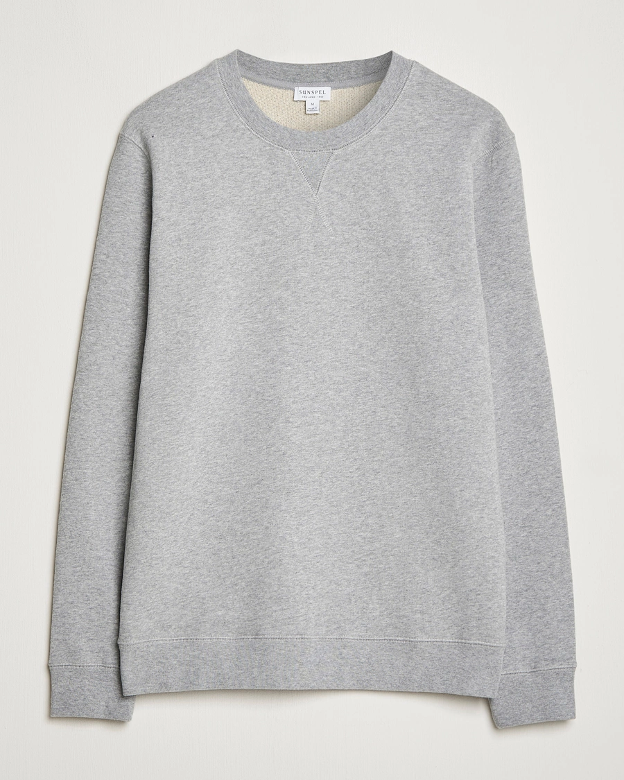 Herre | Trøjer | Sunspel | Loopback Sweatshirt Grey Melange