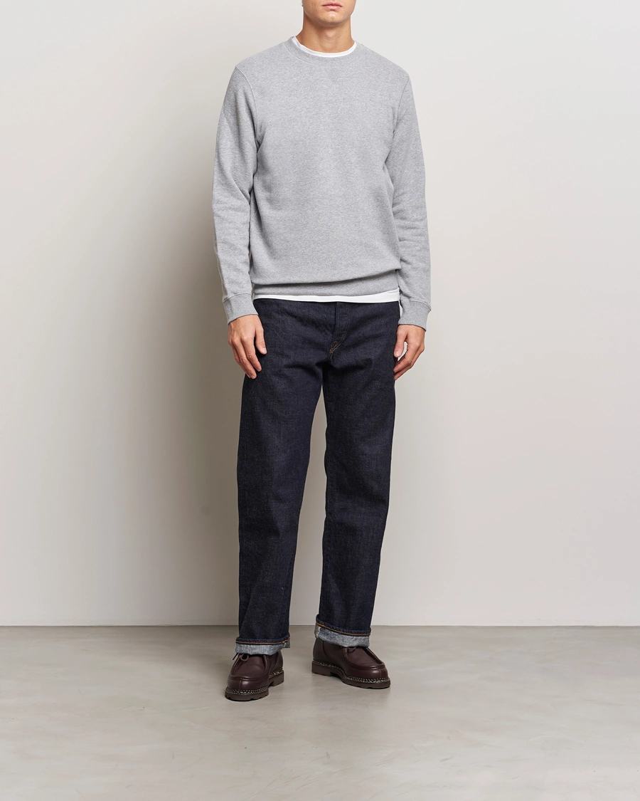 Herre | Trøjer | Sunspel | Loopback Sweatshirt Grey Melange