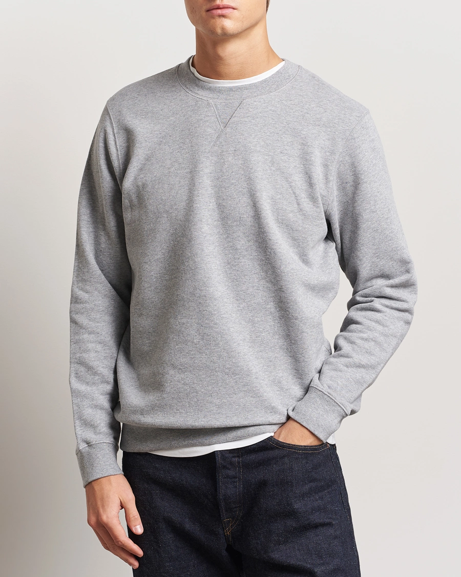 Herre | Trøjer | Sunspel | Loopback Sweatshirt Grey Melange