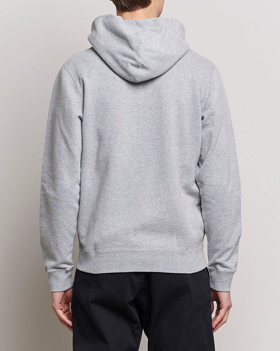 Herre | Trøjer | Sunspel | Loopback Full Zip Hoodie Grey Melange