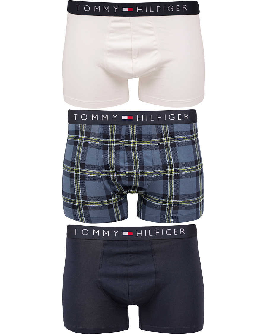Herre | Undertøj | Tommy Hilfiger | Flag Trunk Check 3-Pack Parisian Night/Multi