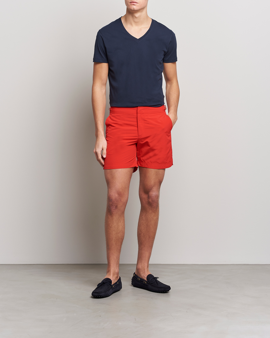 Herre | T-Shirts | Orlebar Brown | OB V-Neck Tee Navy