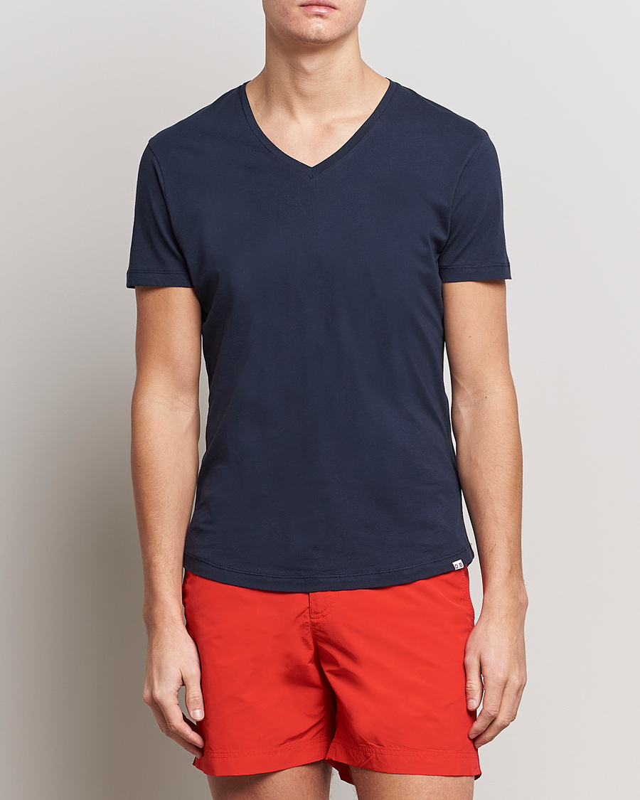 Herr |  | Orlebar Brown | OB V-Neck Tee Navy