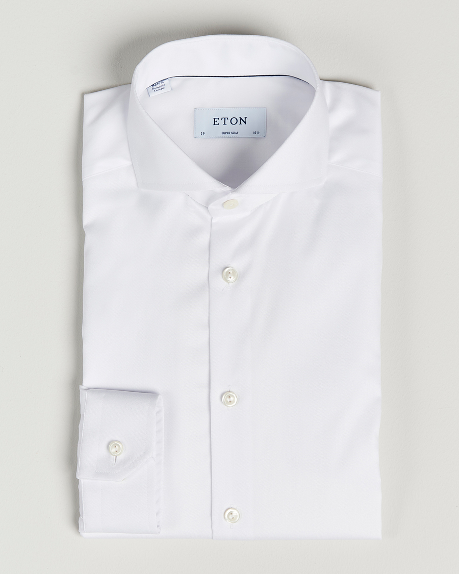 Herre | Skjorter | Eton | Super Slim Fit Shirt Cutaway White