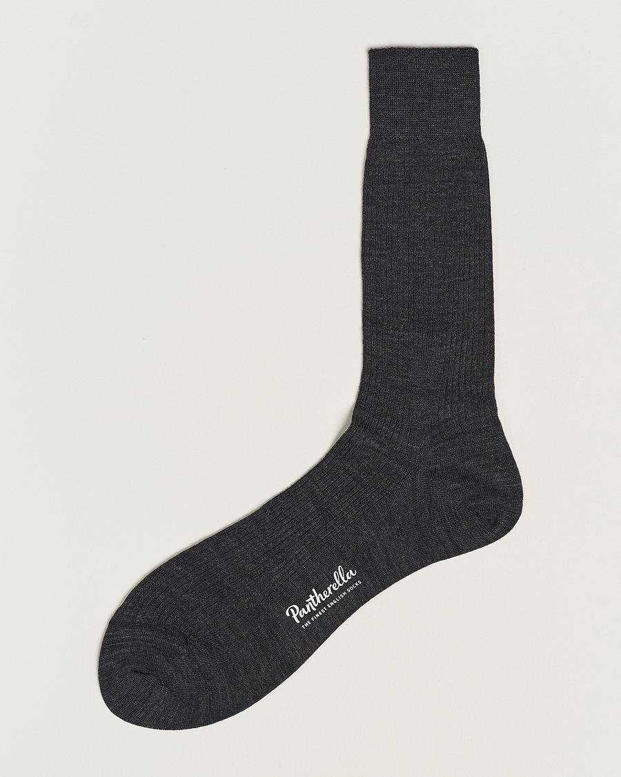 Herre | Undertøj | Pantherella | Naish Merino/Nylon Sock Charcoal