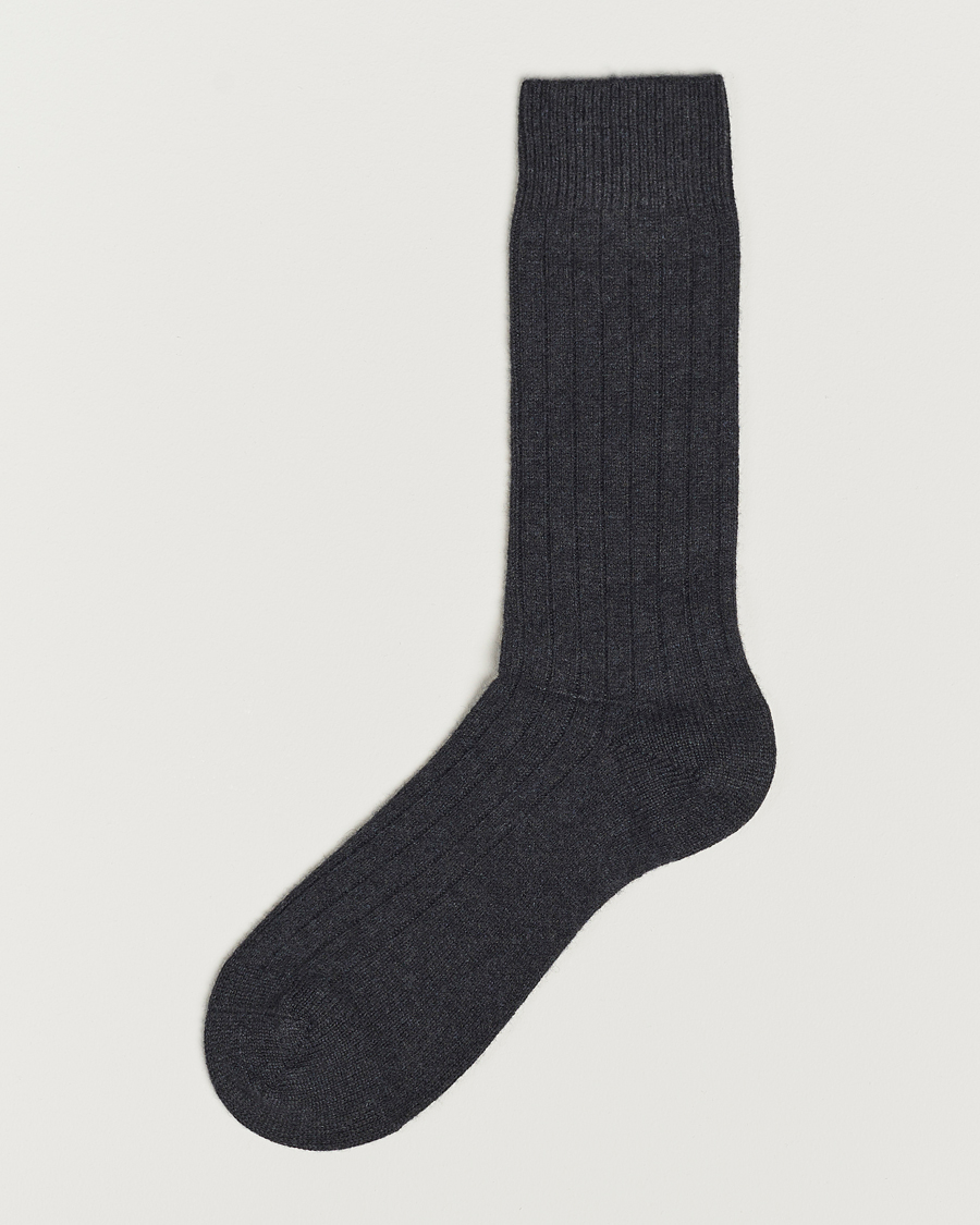 Herre | Undertøj | Pantherella | Waddington Cashmere Sock Charcoal