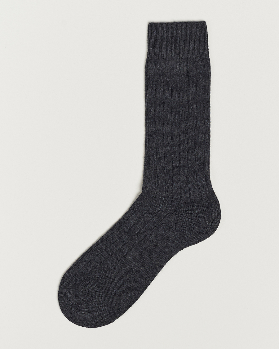 Herre | Undertøj | Pantherella | Waddington Cashmere Sock Charcoal
