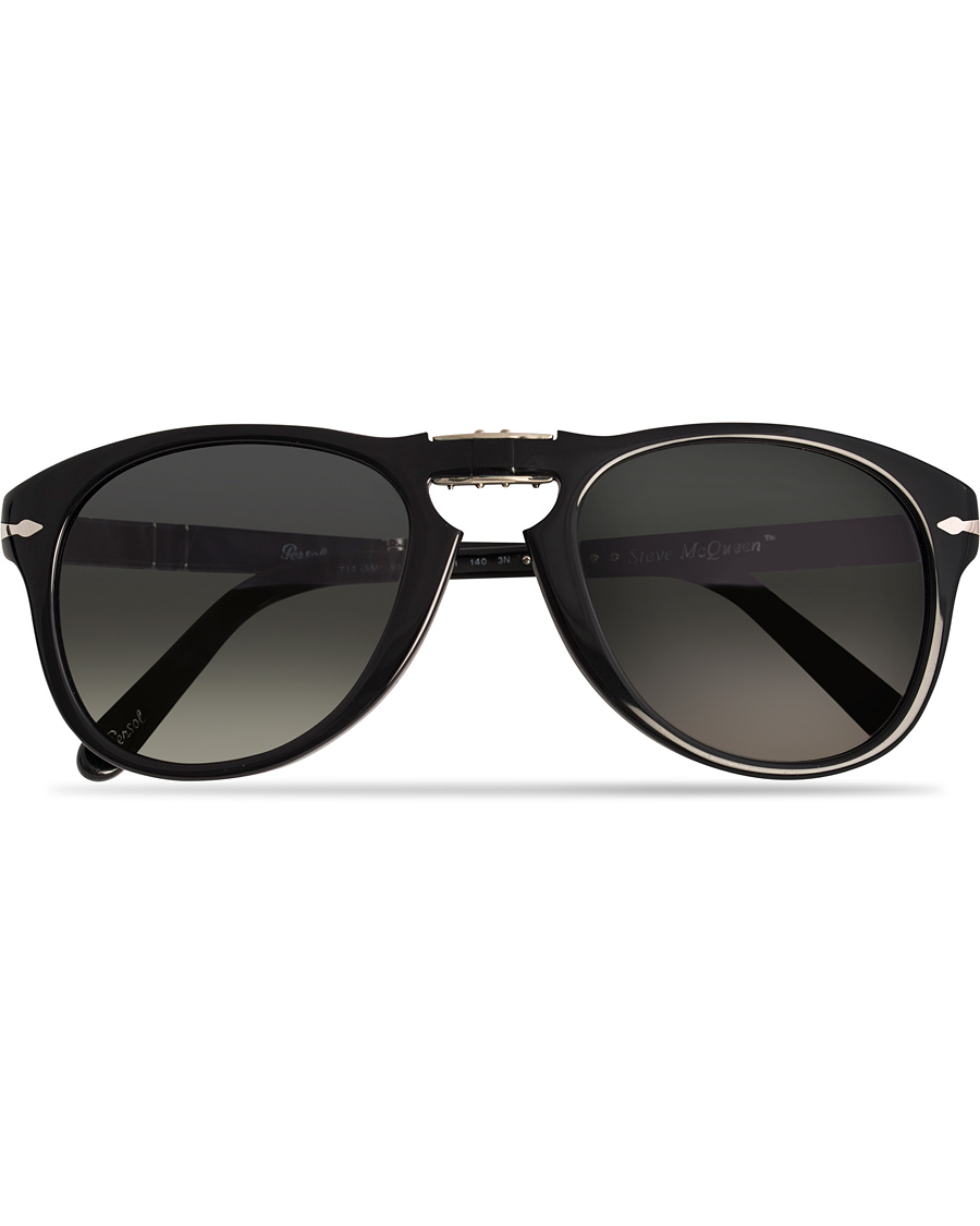 Herre | Persol PO714 Steve McQueen Special Edition Black/Grey | Persol | PO714 Steve McQueen Special Edition Black/Grey