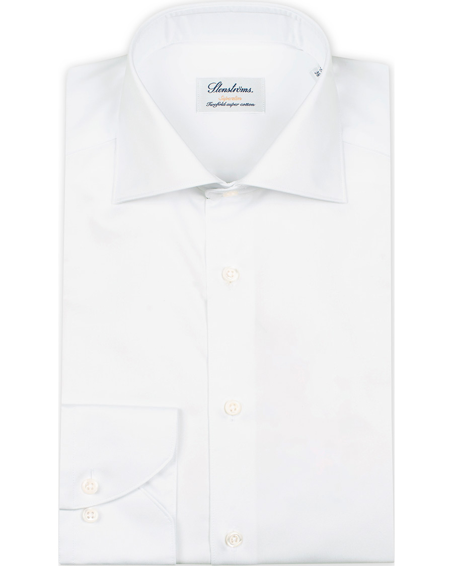 Herre |  | Stenströms | Superslim Plain Shirt  White