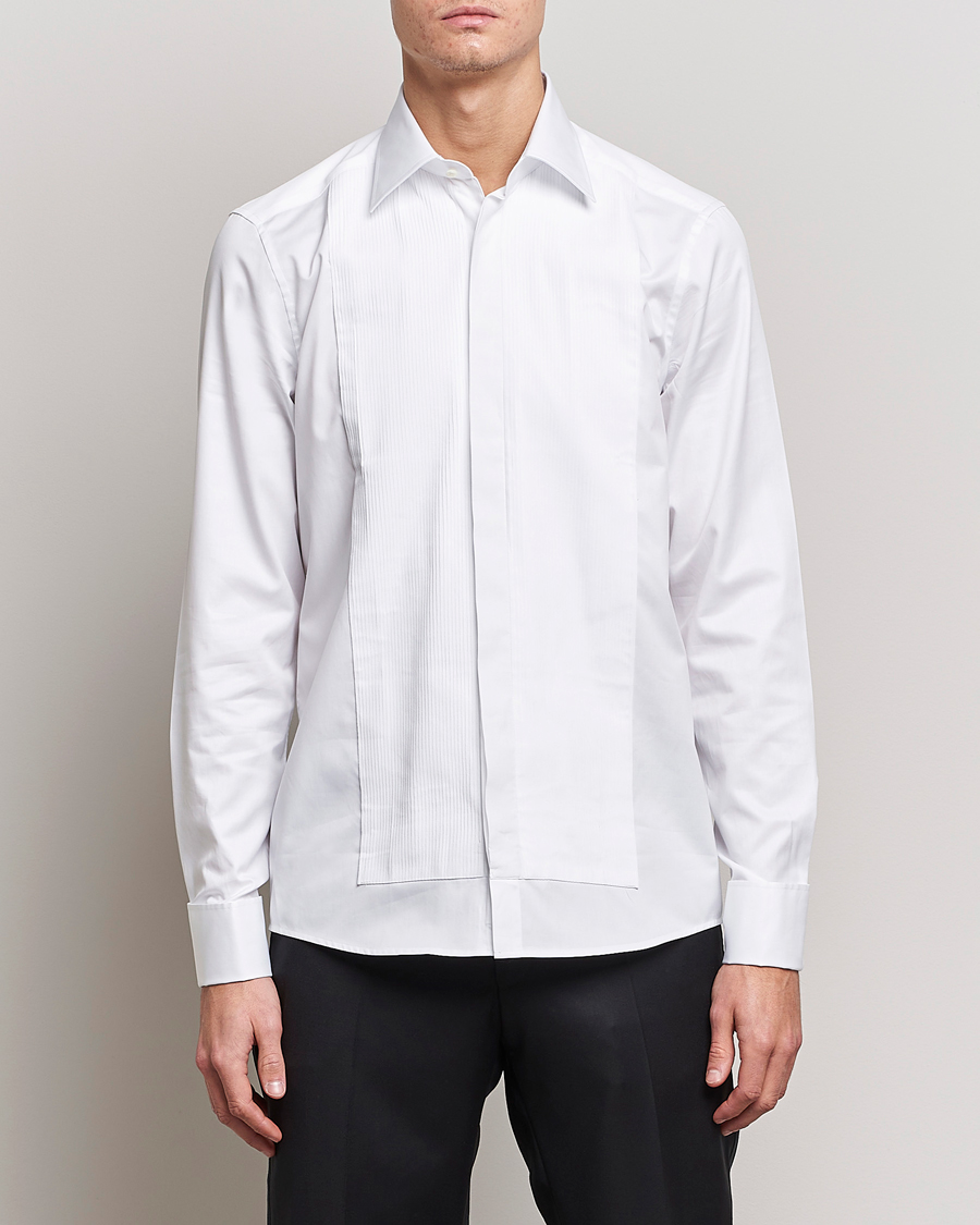 Herre | Formelle | Stenströms | Slimline Smoking Shirt White