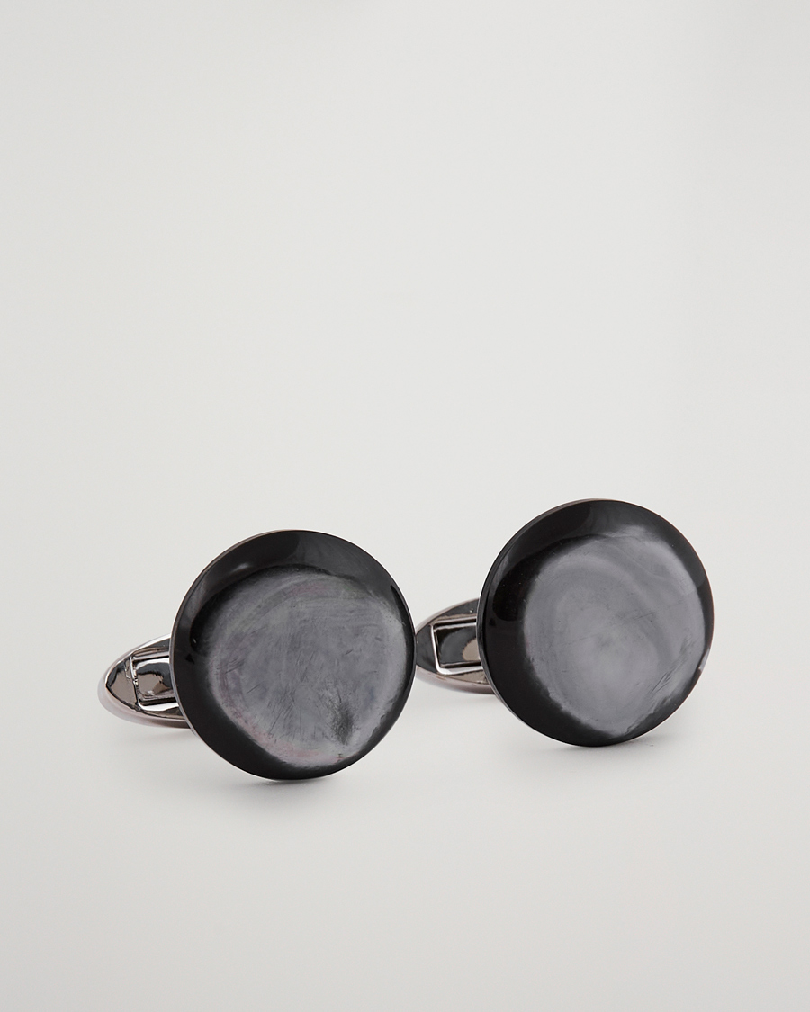 Herre | Manchetknapper | Stenströms | Mother of Pearl Cufflink Grey