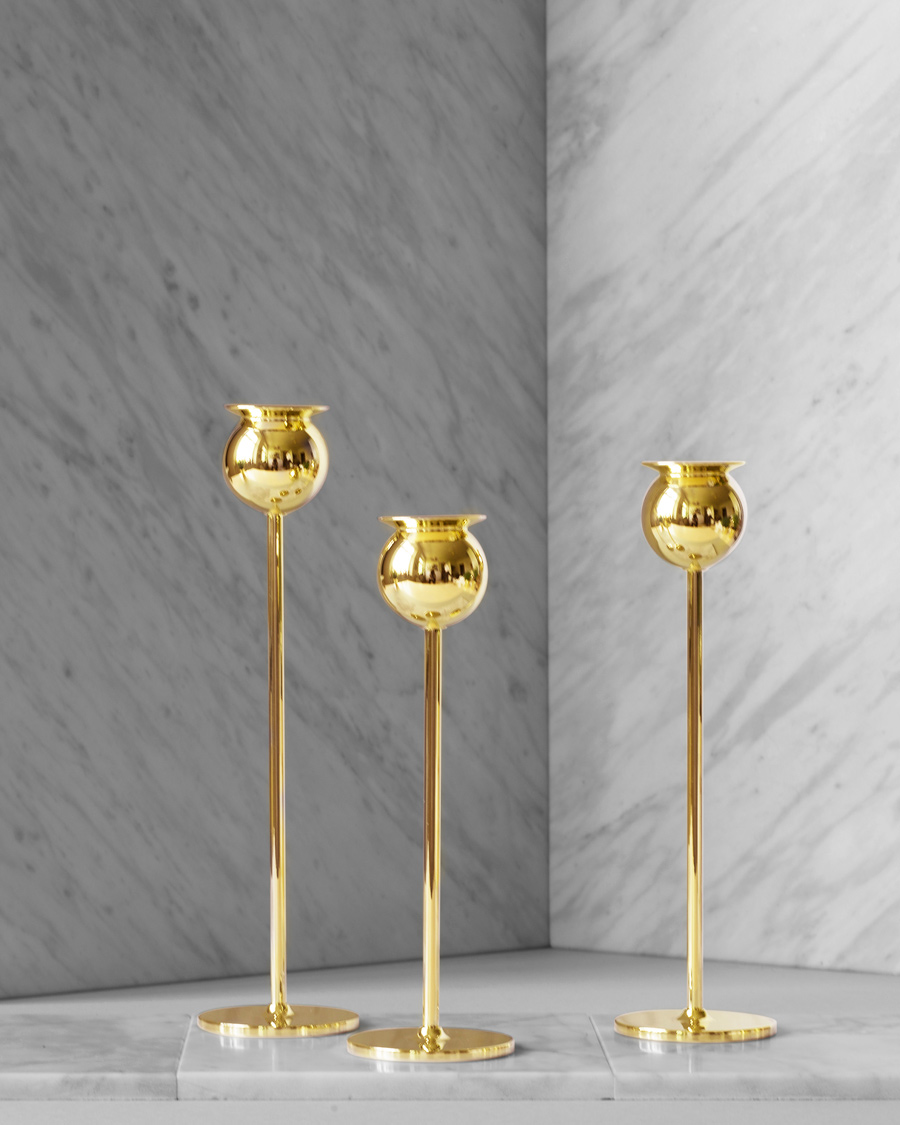 Herre | Dekoration | Skultuna | The Tulip Candlestick Brass Set of Three