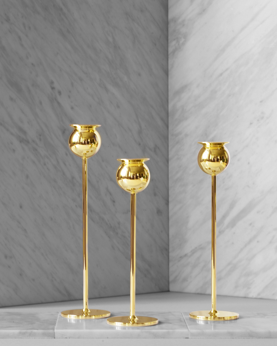 Herre | Gaver til særlige lejligheder | Skultuna | The Tulip Candlestick Brass Set of Three