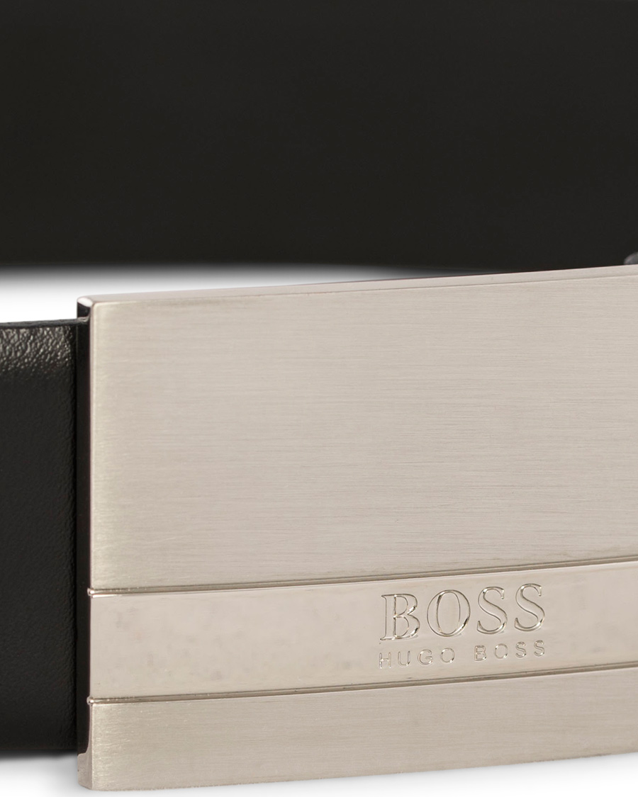 Herre | BOSS Baxton Plaited Logo Belt 3,5 cm Black | BOSS BLACK | BOSS Baxton Plaited Logo Belt 3,5 cm Black