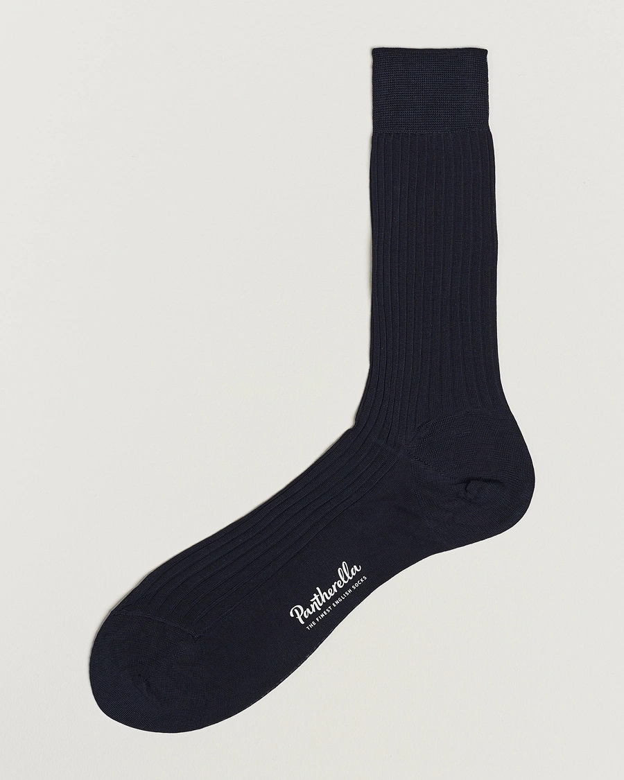 Herre | Undertøj | Pantherella | Vale Cotton Socks Navy