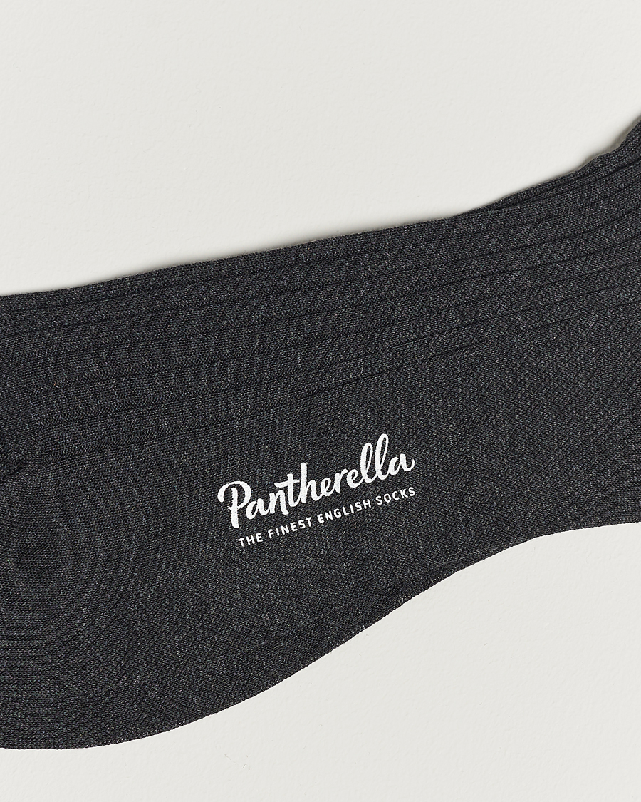 Herre |  | Pantherella | Vale Cotton Socks Dark Grey