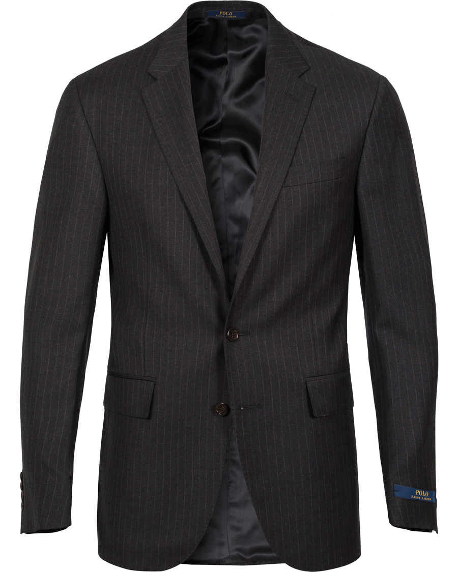 Herre | Jakkesæt | Polo Ralph Lauren | Clothing Suit Pinstripe Charcoal/Cream