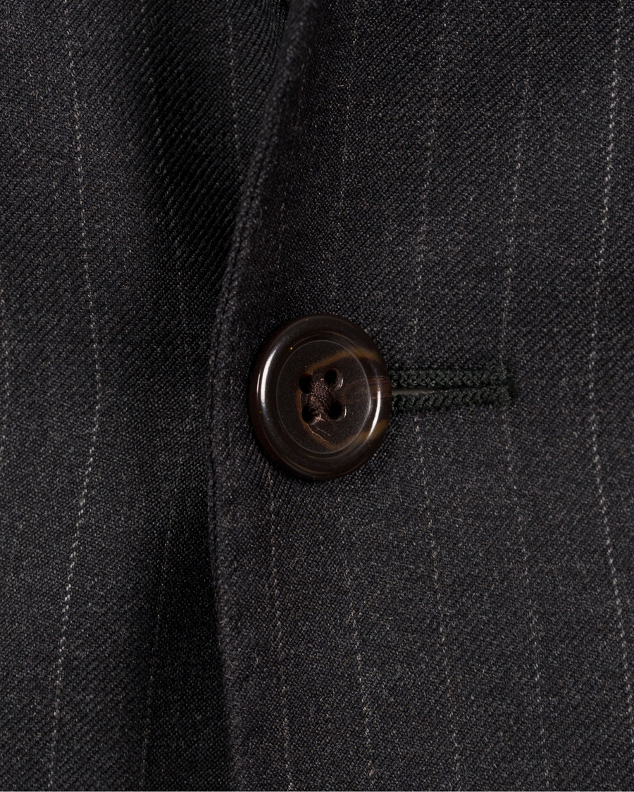 Herre | Jakkesæt | Polo Ralph Lauren | Clothing Suit Pinstripe Charcoal/Cream