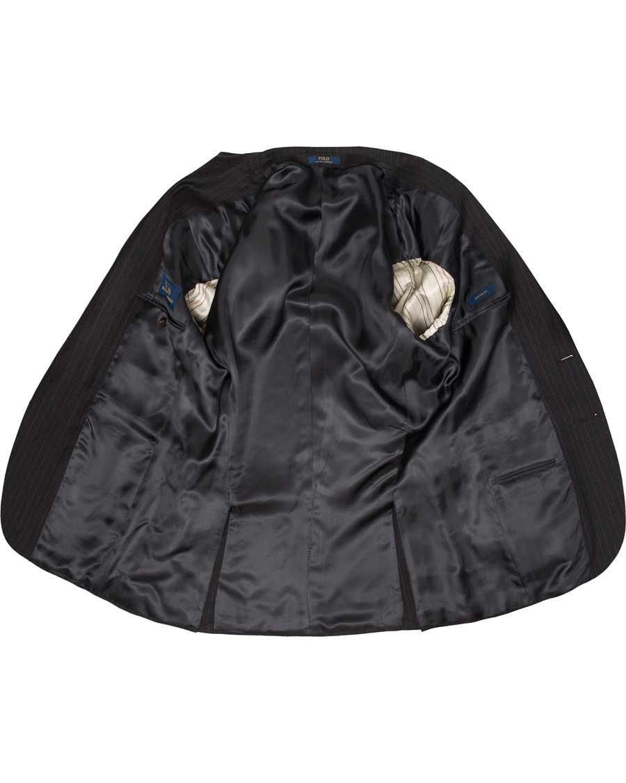 Herre | Jakkesæt | Polo Ralph Lauren | Clothing Suit Pinstripe Charcoal/Cream