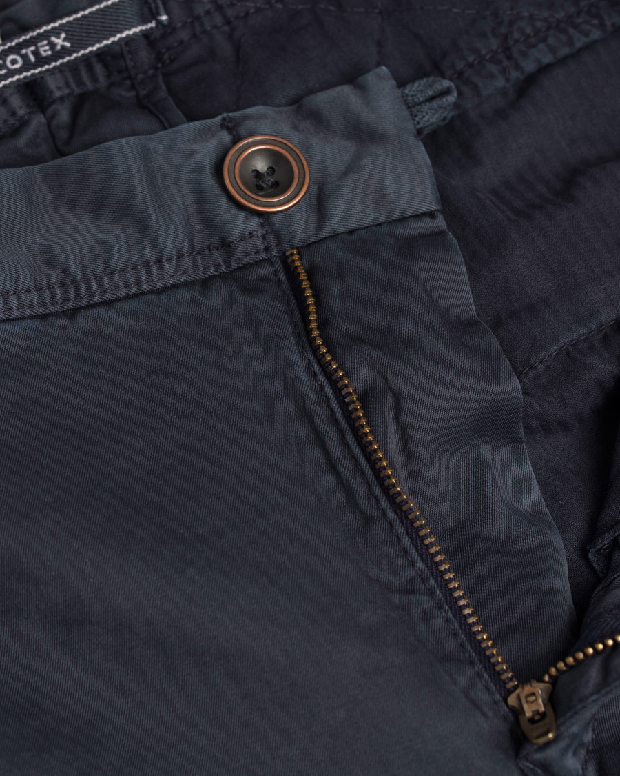 Herre | Bukser | Incotex | Slim Fit Stretch Slacks Navy