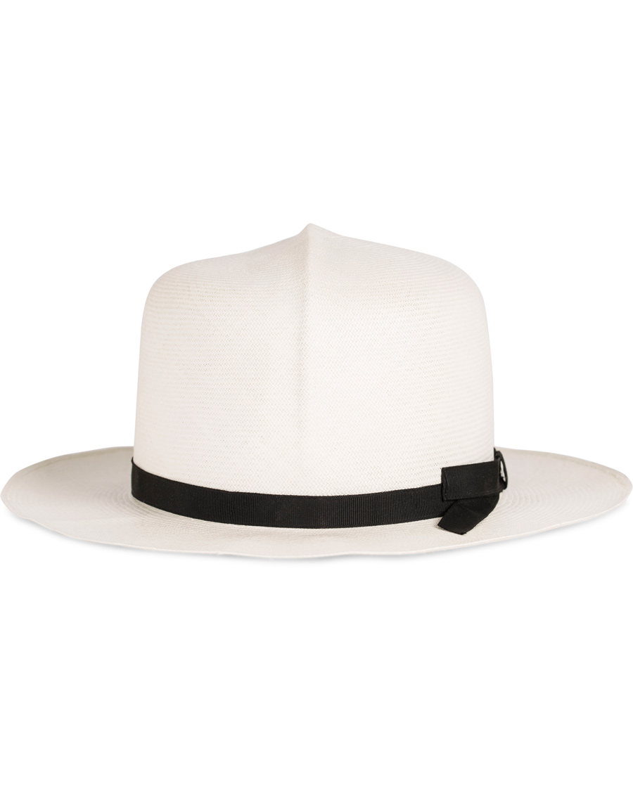 Herre | Borsalino Montechristi Rollable Panama Hat White | Borsalino | Montechristi Rollable Panama Hat White